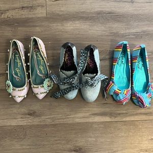 3 pairs of Irregular Choice shoes